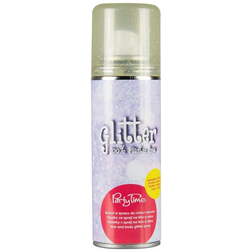 Brokat w sprayu do ciała i włosów (100% plastic free) złoty