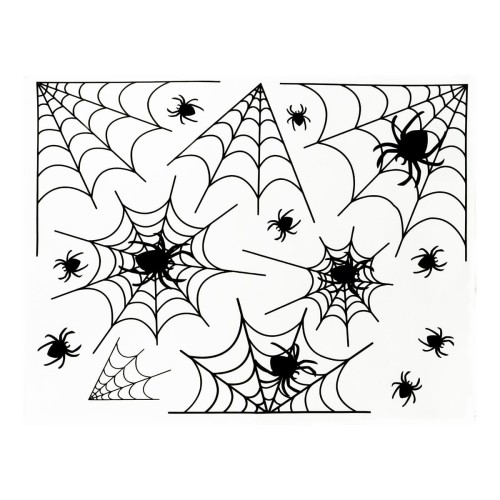 Dekoracja elektrostatyczna - pajęczyna