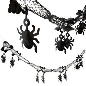 Girlanda 3D - pająki