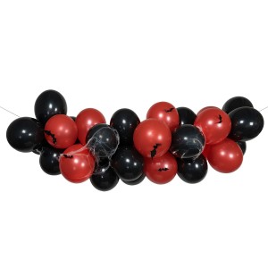 Girlanda z balonów z pajęczyną i nietoperzami (44 elementy)