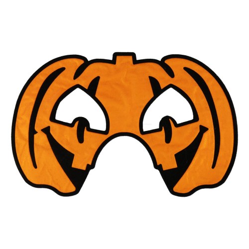 Maska na Halloween (flokowana) - Dynia