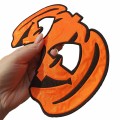 Maska na Halloween (flokowana) - Dynia