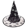 Kapelusz czarownicy z transparentnym rondem