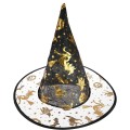 Kapelusz czarownicy z transparentnym rondem