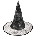 Kapelusz czarownicy z transparentnym rondem