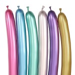 Balony do modelowania - efekt chromu (10 szt.)