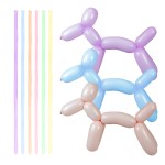 Balony do modelowania - pastelowe makaroniki (15 szt.)