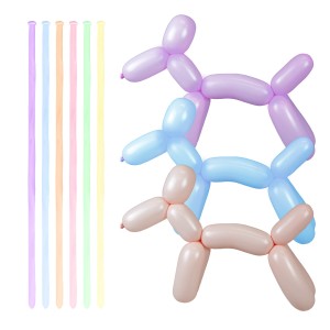 Balony do modelowania - pastelowe makaroniki (15 szt.)