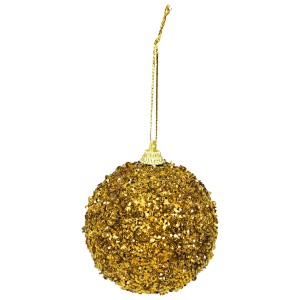 Bombki błyszczące (2 szt.) - złote