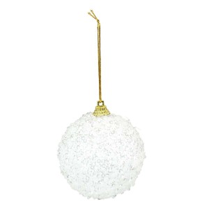 Bombki błyszczące (2 szt.) - białe