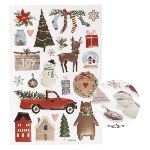 Naklejki - świąteczne wzory 3D