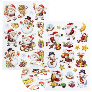 Naklejki - wesoły Mikołaj