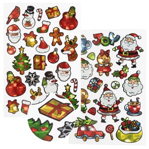 Naklejki - świąteczne wzory holograficzne