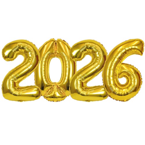 Rok 2026 - zestaw balonów foliowych