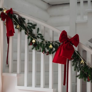 Bombki na łańcuchu - złote