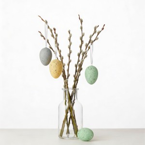 Dekoracyjne jajka z zawieszką (6 szt.)