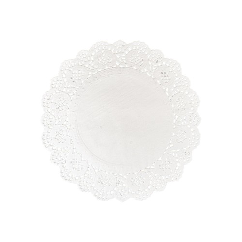 Serwetki dekoracyjne białe śr. 20 cm (12 szt.) - FSC 100%
