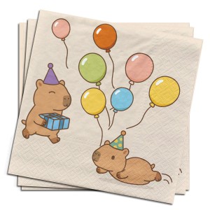 Serwetki papierowe - Kapibara (20 szt.) - FSC Mix Credit