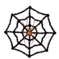 Pajęczyna z pająkiem - dekoracja Halloweenowa
