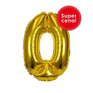 Balon foliowy cyferka nr 0