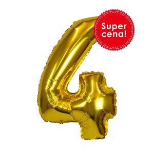 Balon foliowy cyferka nr 4