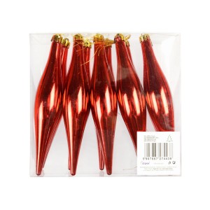 Sople w PVC 15 cm (10 szt.) czerwone