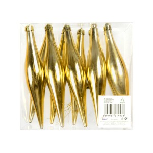 Sople w PVC 15 cm (10 szt.) złote