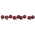 Bombki mini (9 szt.) bordowe