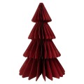 Choinka bordowa - papierowa dekoracja (25 cm)