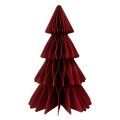 Choinka bordowa - papierowa dekoracja (35 cm)