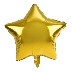 Balon foliowy gwiazda duża złoty
